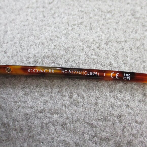 COACH Sunglasses Honey Tortoise Black Gradient 577613 55/18 Round Full Rim - Picture 3 of 4